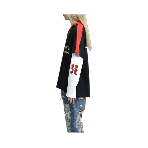 Baseball Longsleeve Polo / Blk