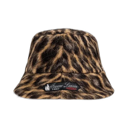 Lanvin Leopard-Printed Reversible Bucket Hat