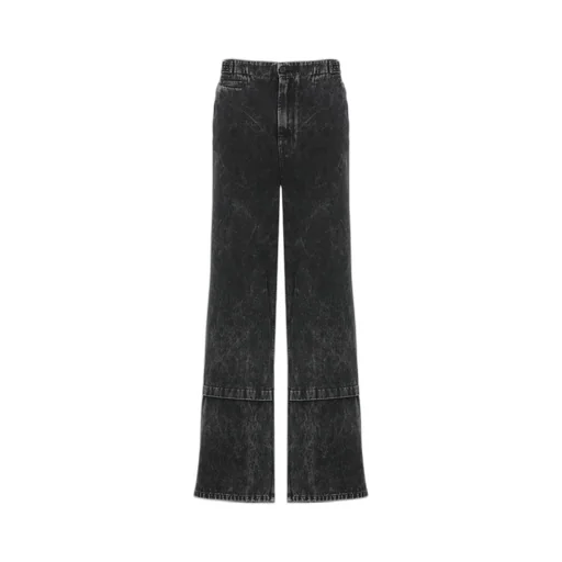 Lanvin Belted Wide-Leg Jeans