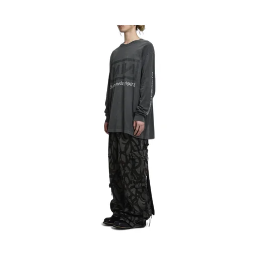 Tribal Camouflage Slash Seam Hbt Cargo / Blk