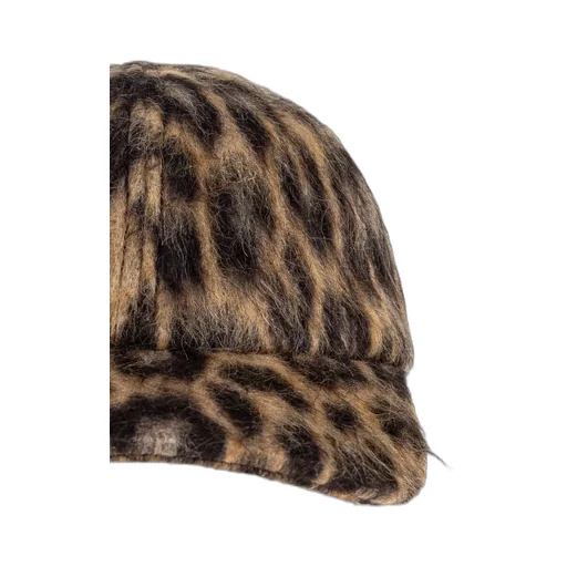 Lanvin Leopard-Printed Curved Peak Cap