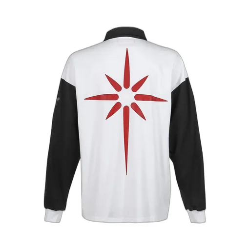 Rugby Long Sleeve Polo / White