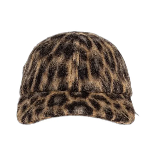 Lanvin Leopard-Printed Curved Peak Cap