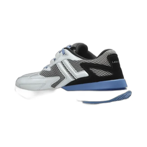 Lanvin Mesh-Panel Lace-Up Sneakers