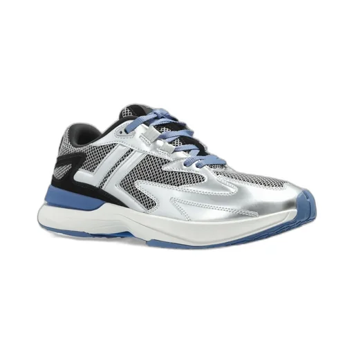 Lanvin Mesh-Panel Lace-Up Sneakers