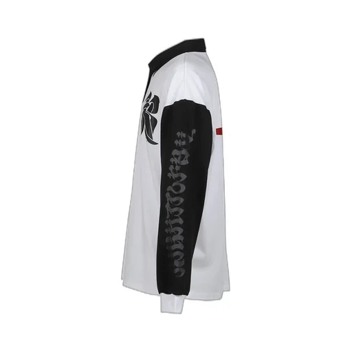 Rugby Long Sleeve Polo / White