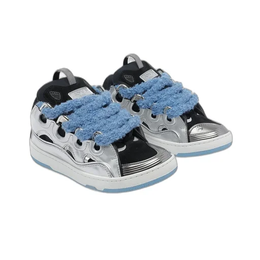 Lanvin Curb Lace-Up Sneakers