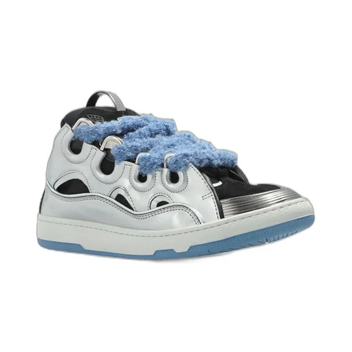 Lanvin Rope-Lace Cut-Out Sneakers