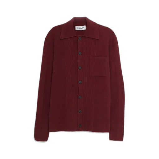 Lanvin Polo-Neck Long Sleeved Cardigan