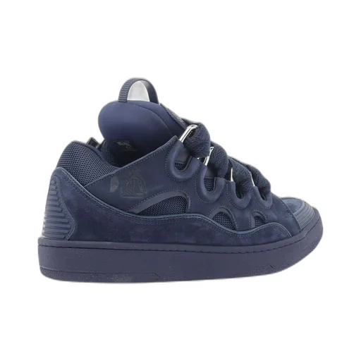 Lanvin Curb Round Toe Lace-Up Sneakers