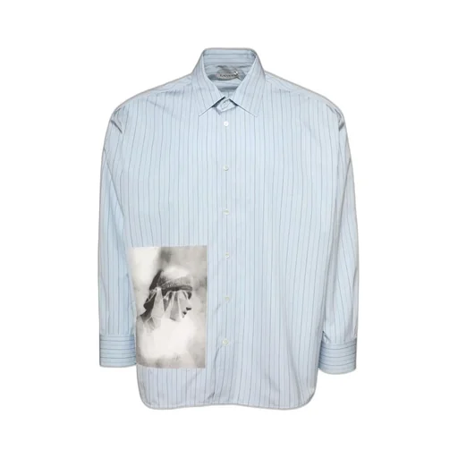 Lanvin Archives Printed Striped Shirt