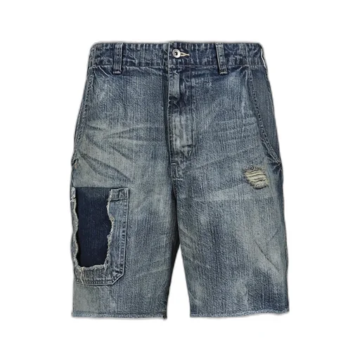 Steinbeck Denim Pocket Shorts Vintage Custom / Blu