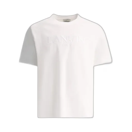 Lanvin Logo Embroidered Crewneck T-Shirt