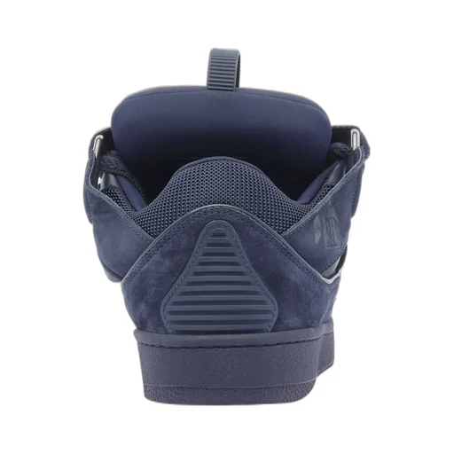 Lanvin Curb Round Toe Lace-Up Sneakers