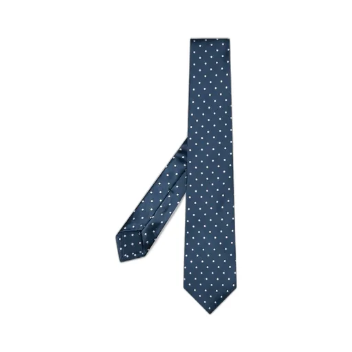 Kiton Polka Dot Satin Tie