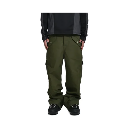 3-Way Zip Cargo Trousers / Army Grn