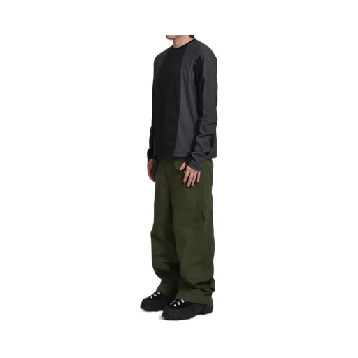 3-Way Zip Cargo Trousers / Army Grn