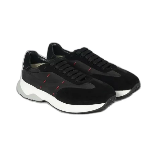 Kiton Round-Toe Lace-Up Sneakers