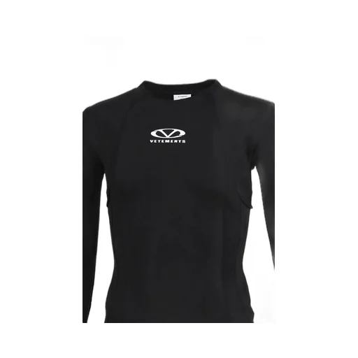 Oval Logo Cut-Up Longsleeve / Blk Wht