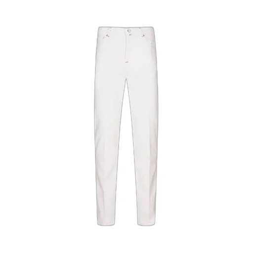 Kiton Logo Patch Tapered-Leg Trousers