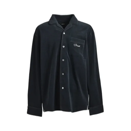 Script Logo Slab Shirt / Black