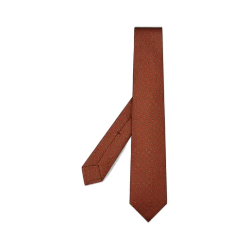 Kiton Geometric Micro-Pattern Tie