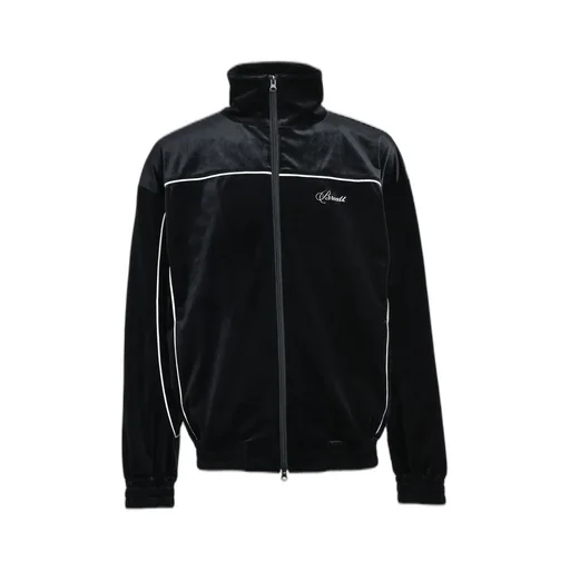 Script Logo Piping Velor Jacket / Blk