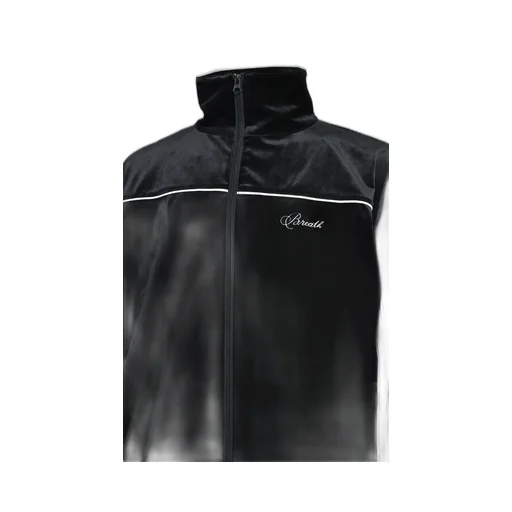 Script Logo Piping Velor Jacket / Blk