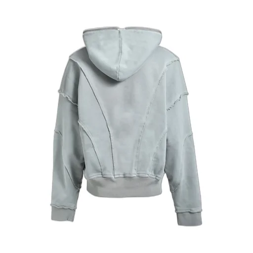 Fade Zip Up Hoodie / Gry