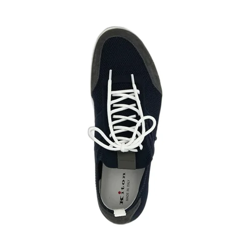 Kiton Logo Embroidered Low-Top Sneakers