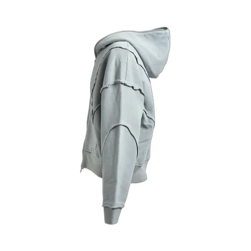 Fade Zip Up Hoodie / Gry