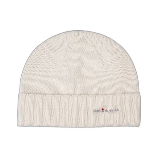 Kiton Logo Embroidered Ribbed-Knit Beanie