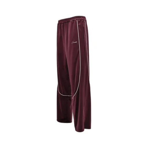 Script Logo Piping Velor Track Pants / Bur