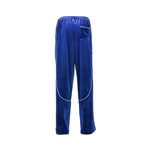 Script Logo Piping Velor Track Pants / Blu