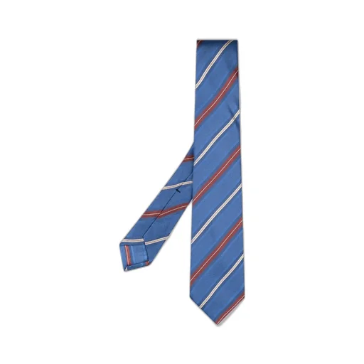 Kiton Striped Satin Tie