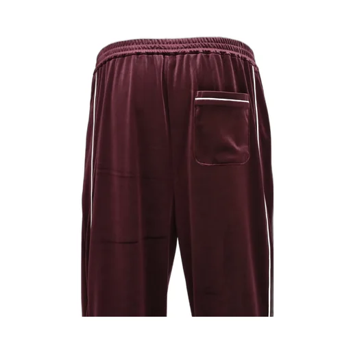 Script Logo Piping Velor Track Pants / Bur