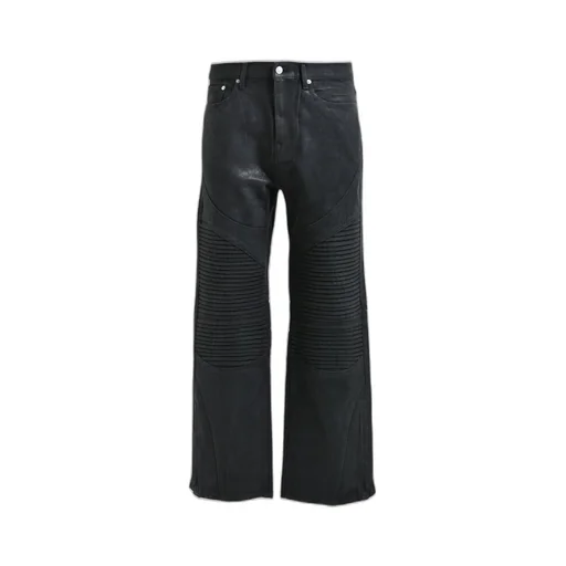 Coating Biker Denim Pants / Blk