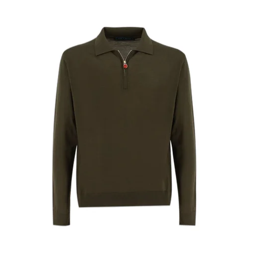 Kiton Half Zipped Polo Shirt