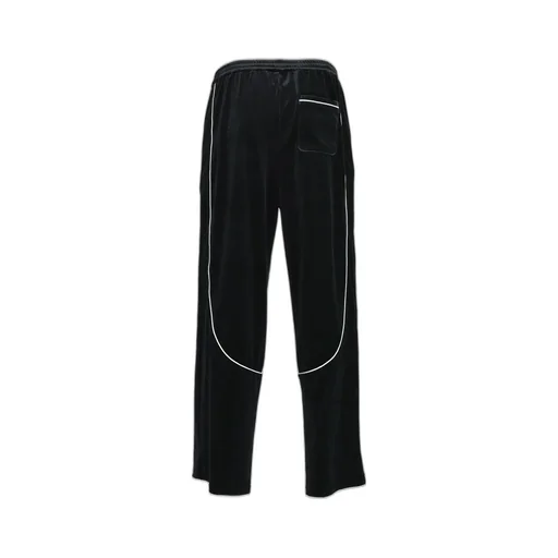 Script Logo Piping Velor Track Pants / Blk