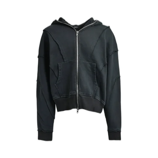 Fade Zip Up Hoodie / Black