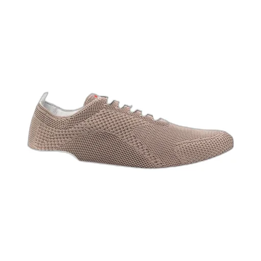 Kiton Almond-Toe Lace-Up Knit Sneakers