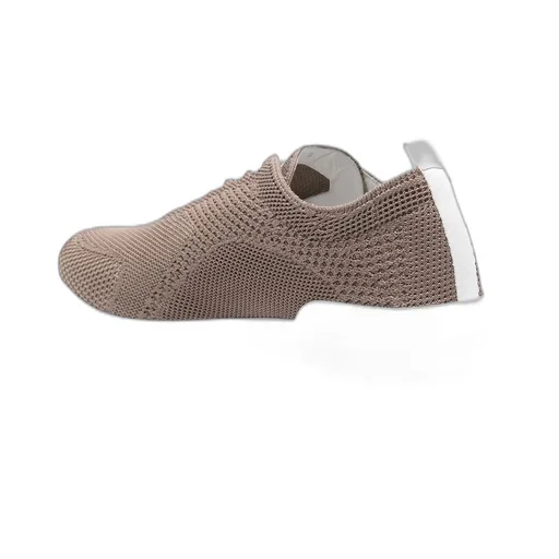 Kiton Almond-Toe Lace-Up Knit Sneakers
