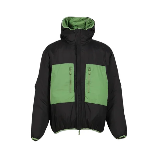 Tech Reversible Climbers Puff Jacket / Grn Blk