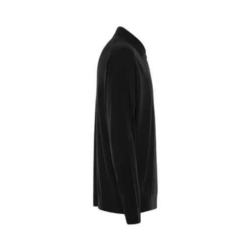 Kiton Long Sleeved Zipped Knitted Polo Shirt
