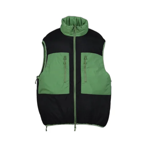 Tech Reversible Climbers Puff Vest / Grn Blk