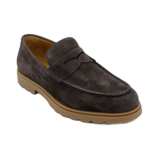 Kiton Suede Moccasin Loafers