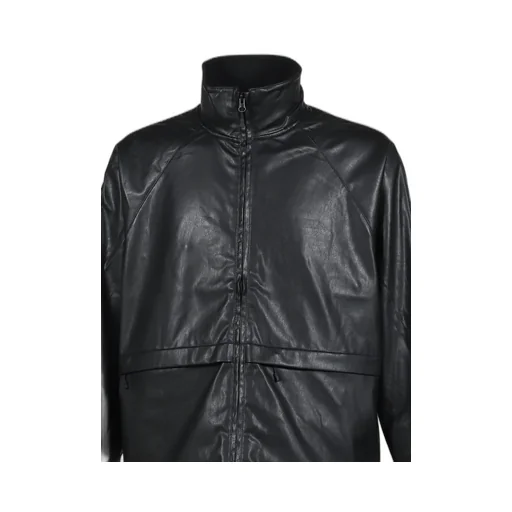 Tech Synthetic Skin Windbreaker Jacket / Blk