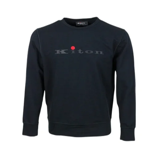 Kiton Logo Detailed Crewneck Sweatshirt