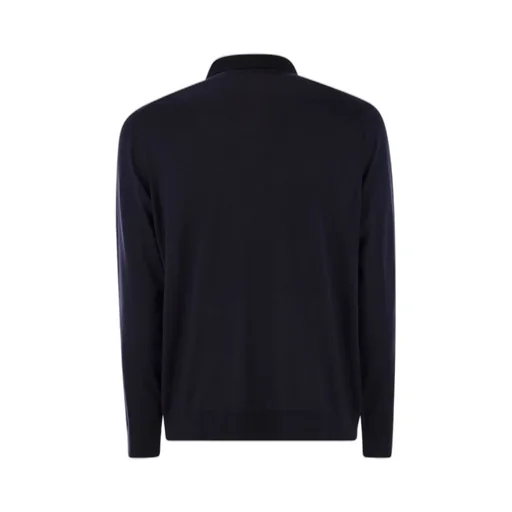 Kiton Long Sleeved Half-Zip Polo Shirt