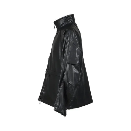 Tech Synthetic Skin Windbreaker Jacket / Blk